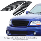Stainless Black Billet Grille Insert for Ford Lightning (1999-2003)