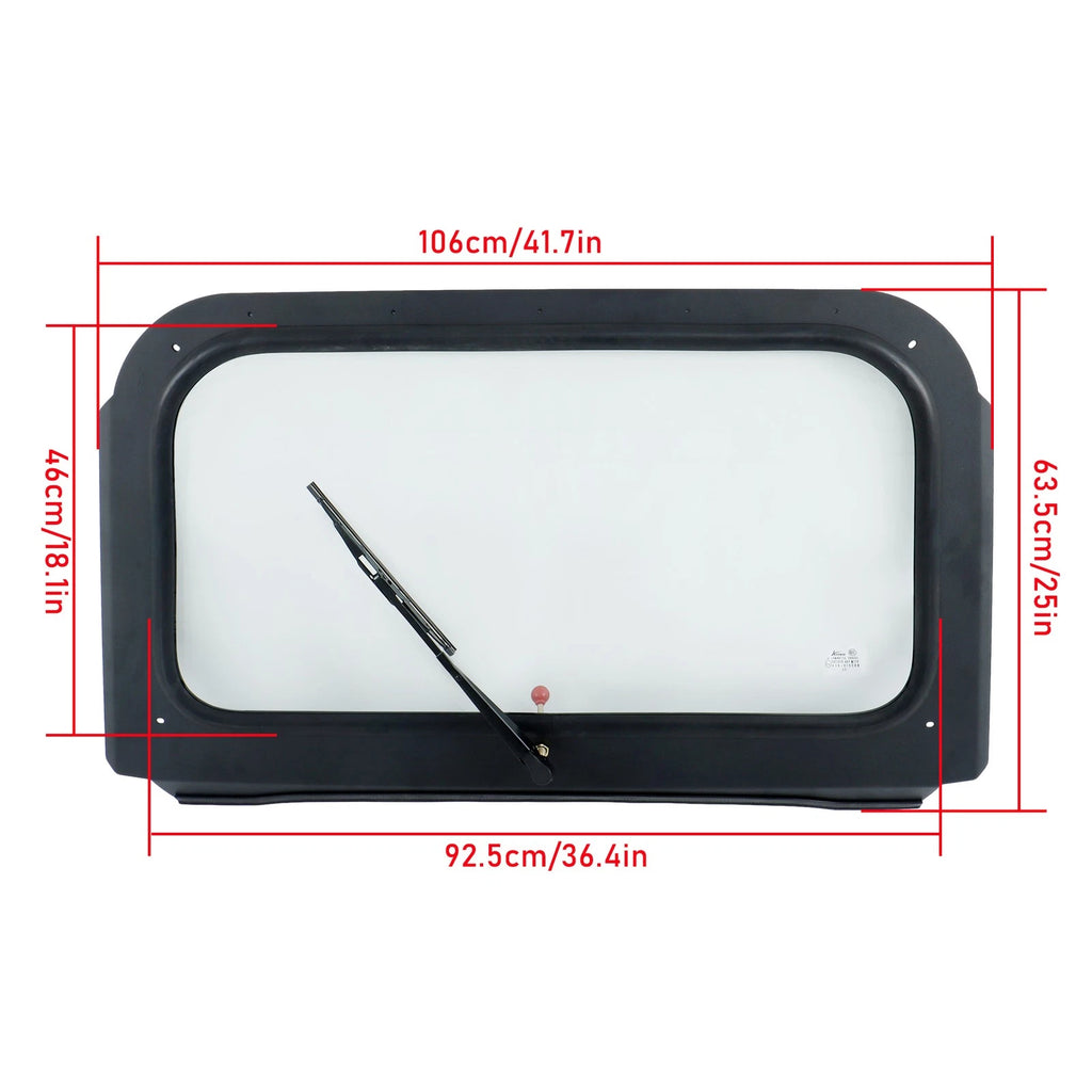 Full Glass Windshield with Wipers for Polaris RZR 570 800 XP 900 (2010â2021)