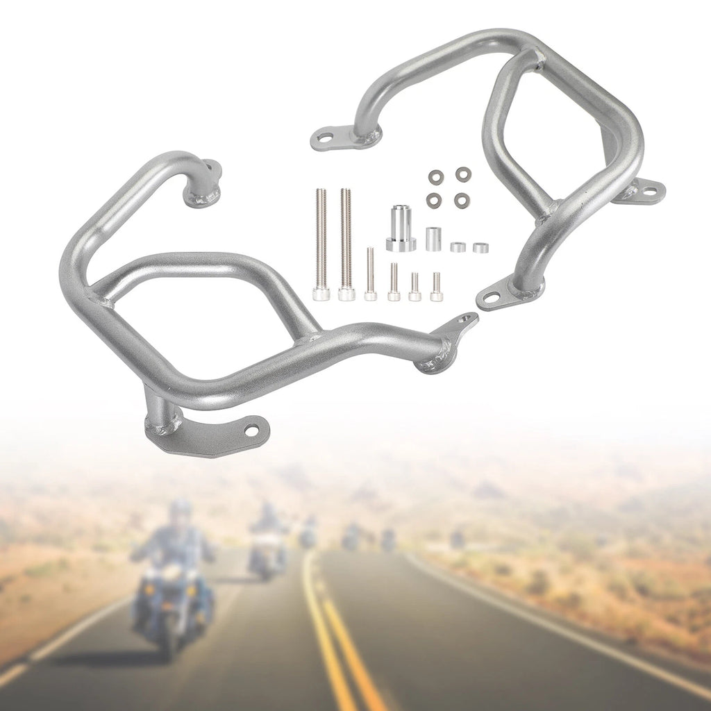 Lower Engine Guard Crash Bar for BMW F900XR (2020–2022) - Steel, Silver