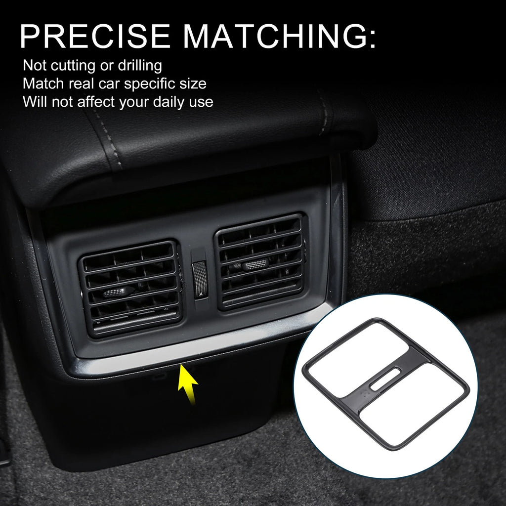 Rear Air Conditioner Panel Cover for Honda Vezel (2014–2021) Black