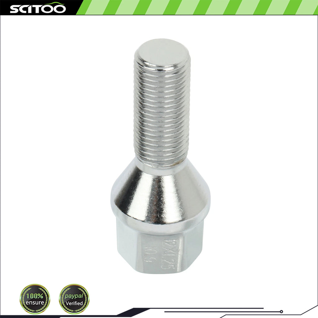 20 Piece Chrome Conical Cone Wheel Lug Bolts for