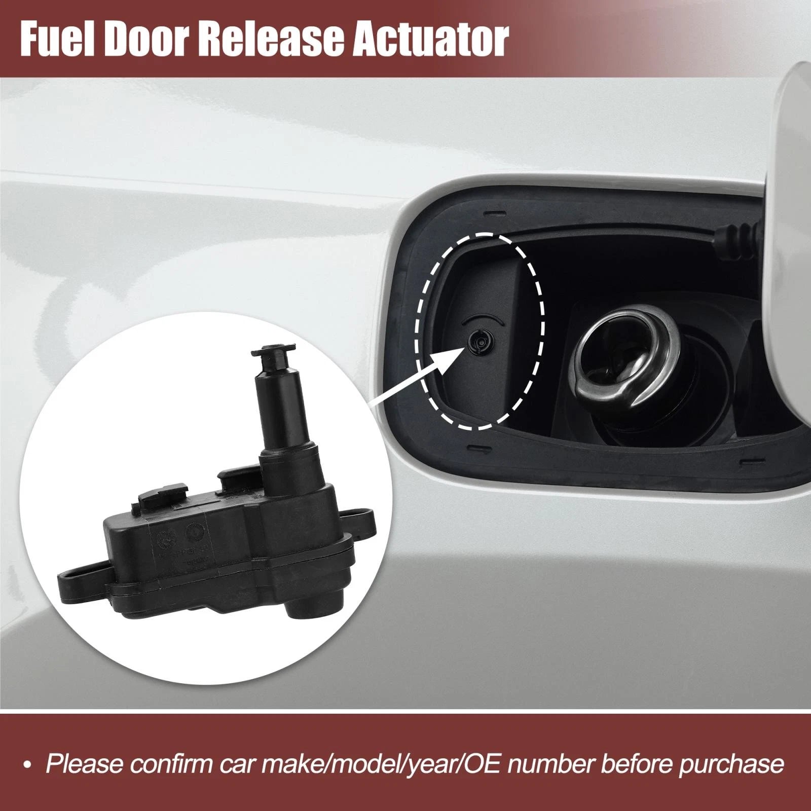 Fuel Flap Door Cap Release Lock Actuator 4L0862153D for Audi Q7 Q3 A6 RS5 S6 A7 (2006–2020)