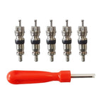 Set of 6 Tire Valve Repair Tools for Trucks Motorcycles
