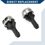 2X Front Windshield Washer Nozzles No.1078600147 for Mercedes-Benz 220D (1968–1973)