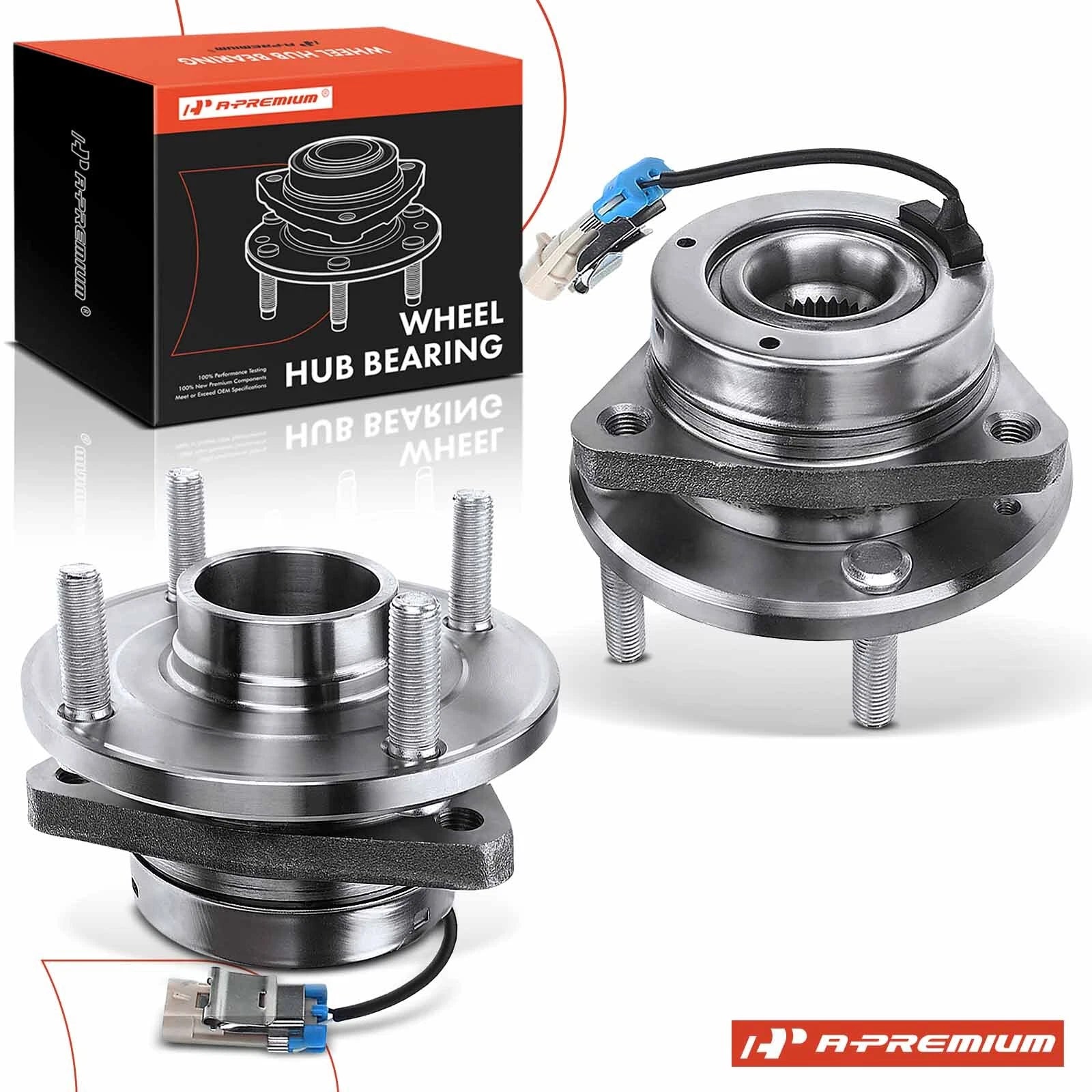 2X Front Wheel Hub & Bearing Assembly with ABS Sensor for Suzuki Verona (2004–2006)