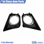 Set of 2 Fog Lamp Bezel Trim Covers with Chrome for Toyota Tacoma (2012–2015)