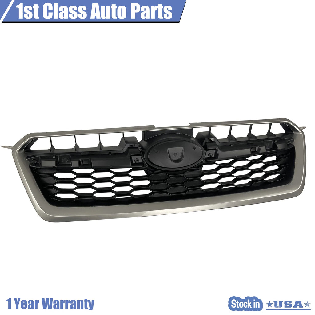 Grille for Subaru Impreza (2012-2014) Silver Shell Black Insert