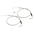 Stainless Steel Throttle & Idle Cable Set for Harley Davidson FXST (1996–2007)