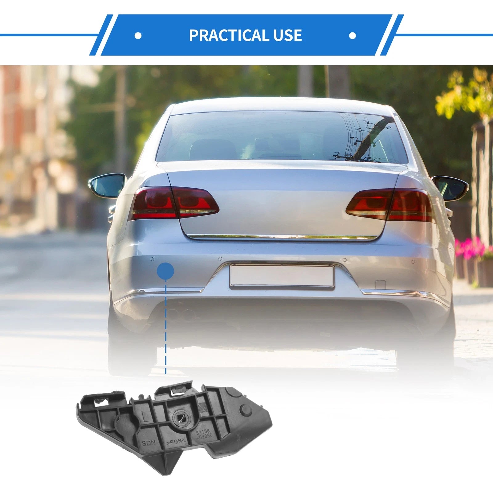 1pc Left Rear Bumper Retainer Bracket No. 5215802010 for Toyota Corolla (2009–2013)