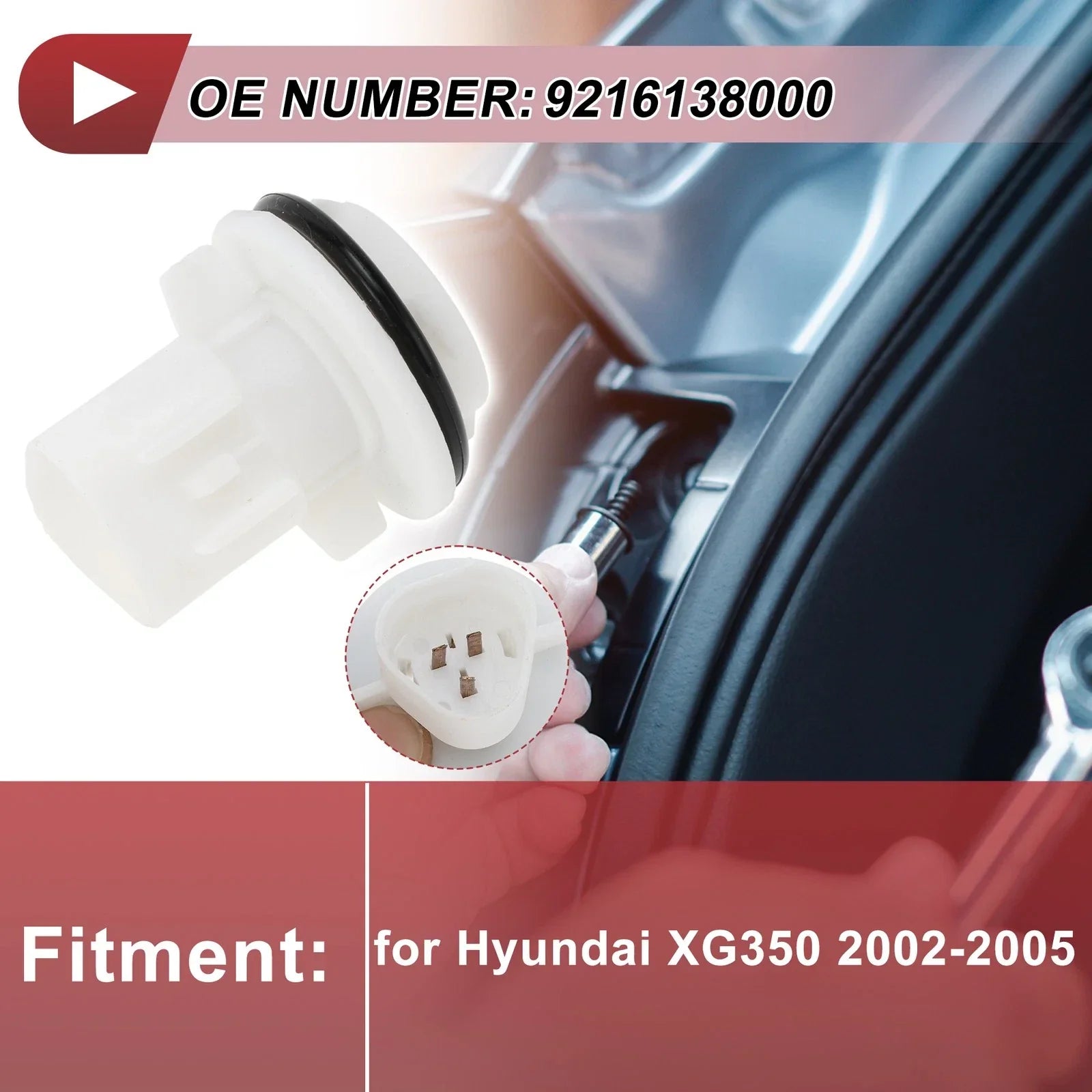 Headlight Light Socket for Hyundai XG350 2002-2005 (1 x Socket)