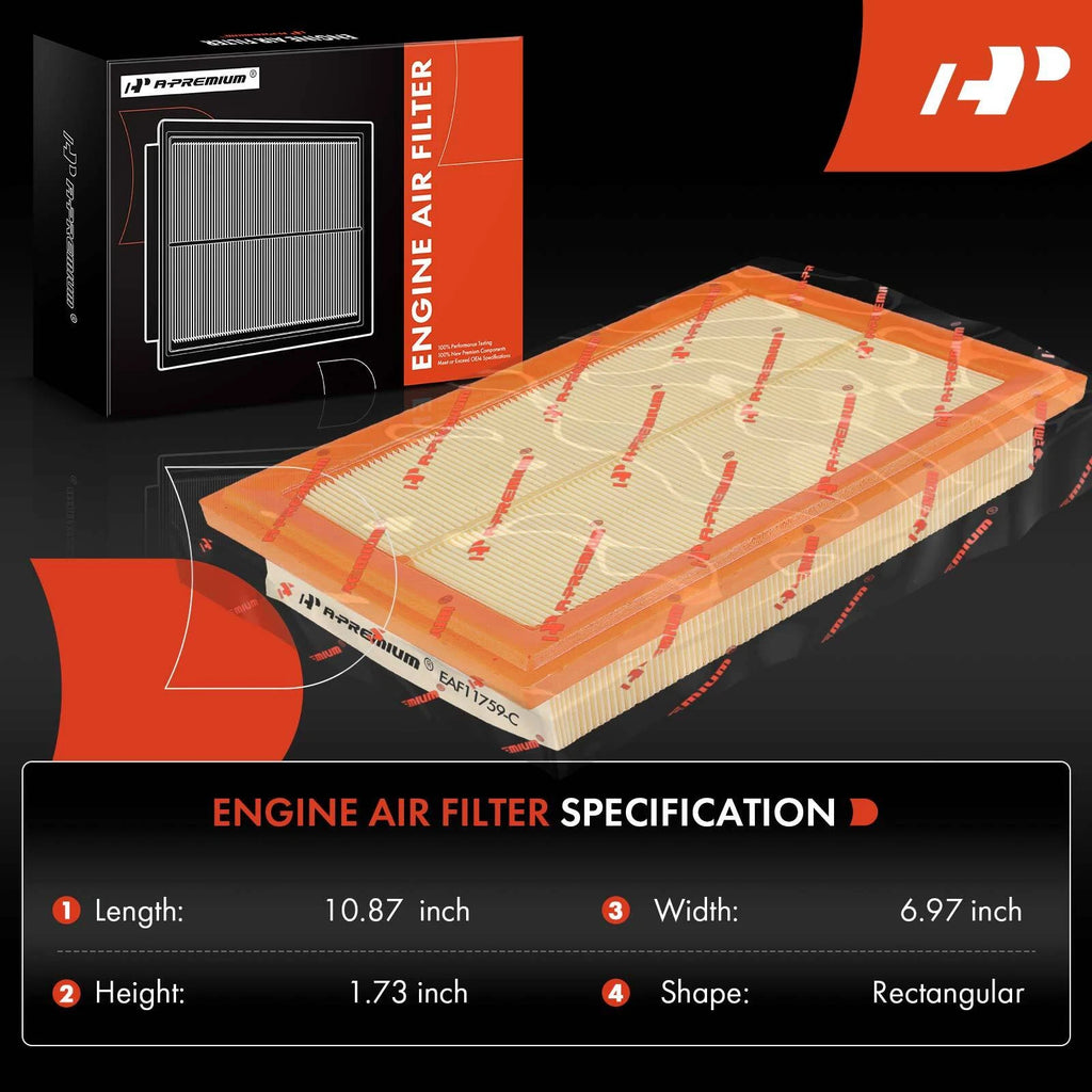 Engine Air Filter for Mercedes-Benz C300 E300 GLC300 SLK300 (2015–2020)