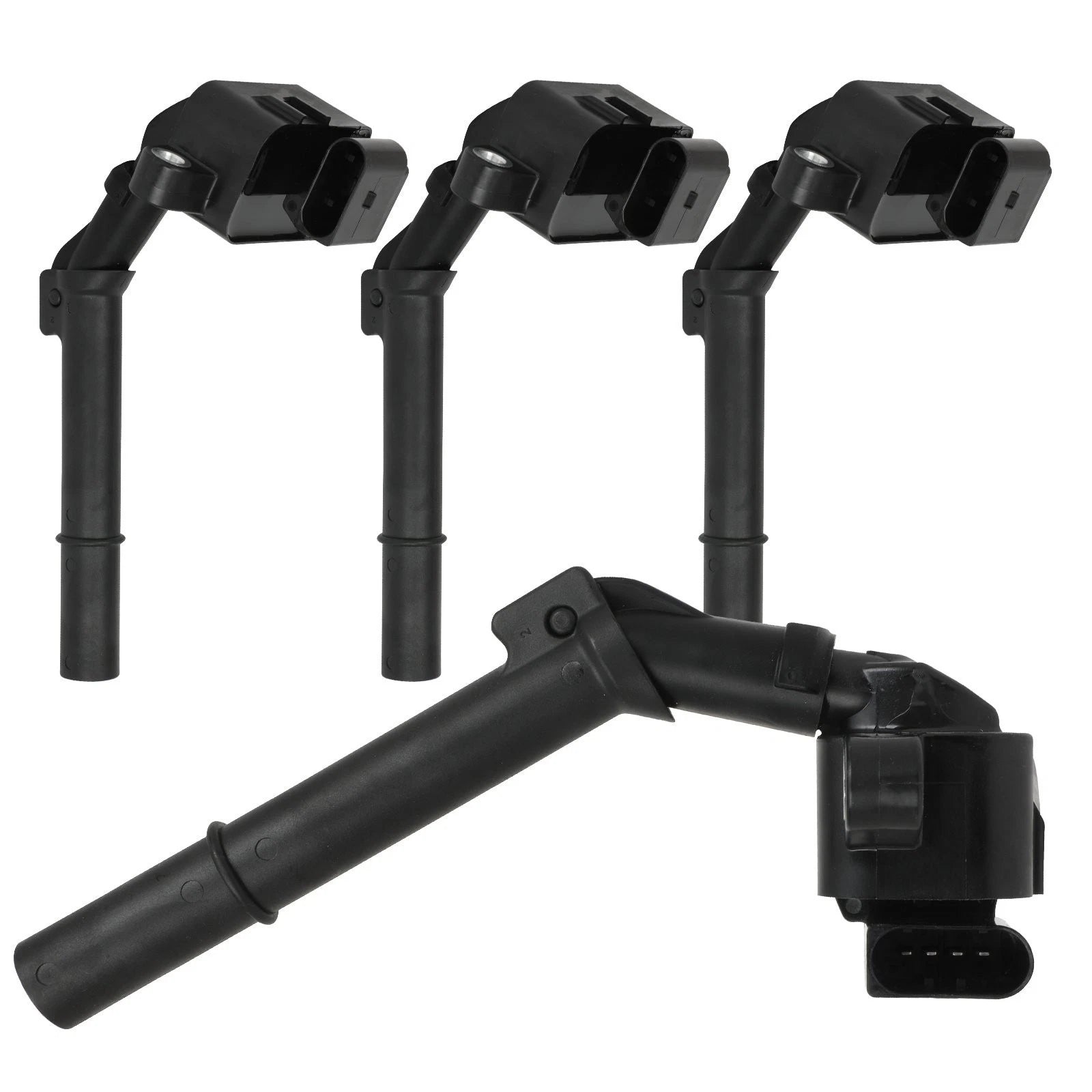 Set of 4 Ignition Coils for Mercedes-Benz GLA200 (2014–2016) L4 1.6L Turbo