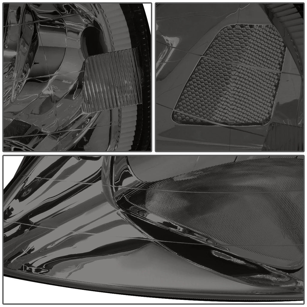 Set of 2 Smoked Housing Clear Side Headlights for Honda Civic EK/EJ/EM (1999–2000)