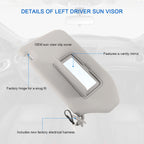 Left Driver Sun Visor for Infiniti QX60 JX35 Pathfinder (2013–2018)