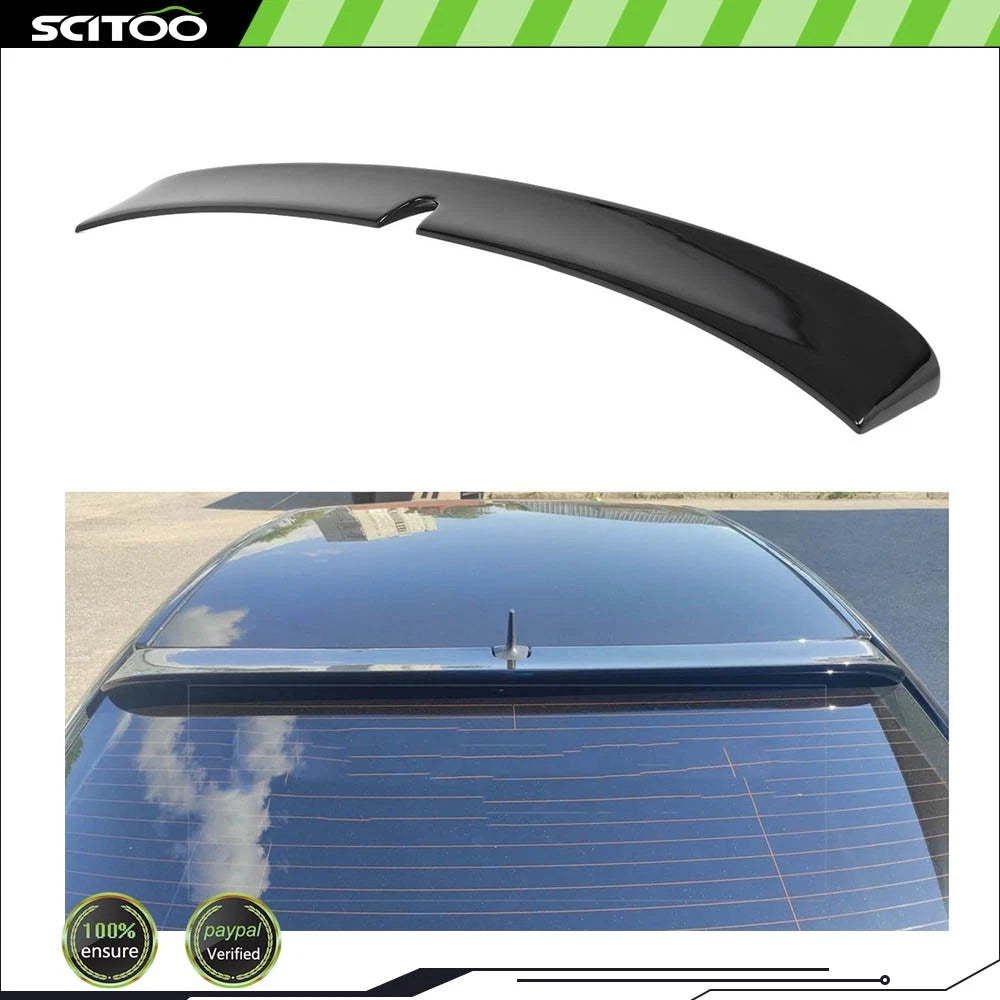 Rear Window Roof Spoiler for Mercedes E-Class W211 (2003–2009) - Painted Black ABS