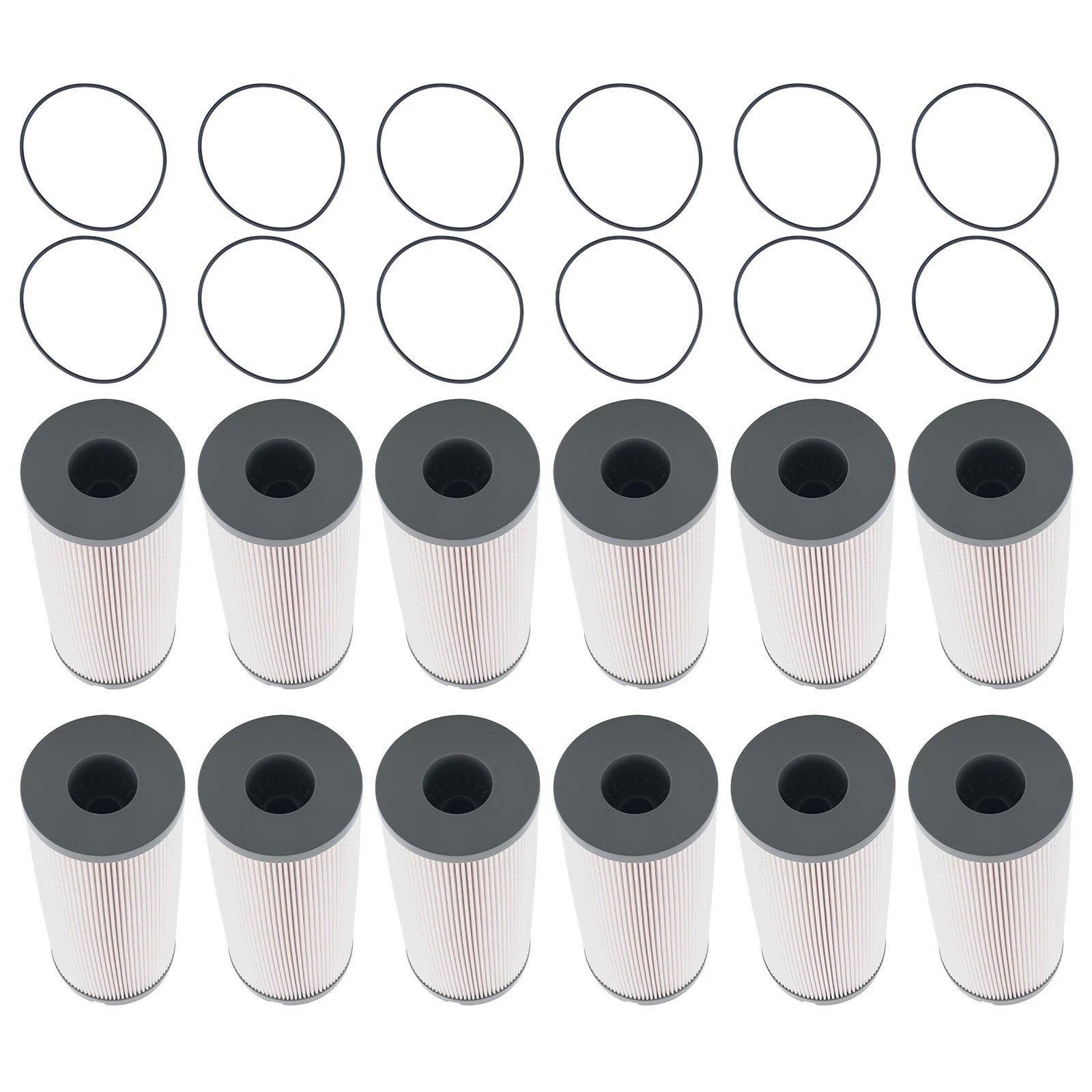 Set of 12 Fuel Filters for Kenworth T680 (L6-14.9L)