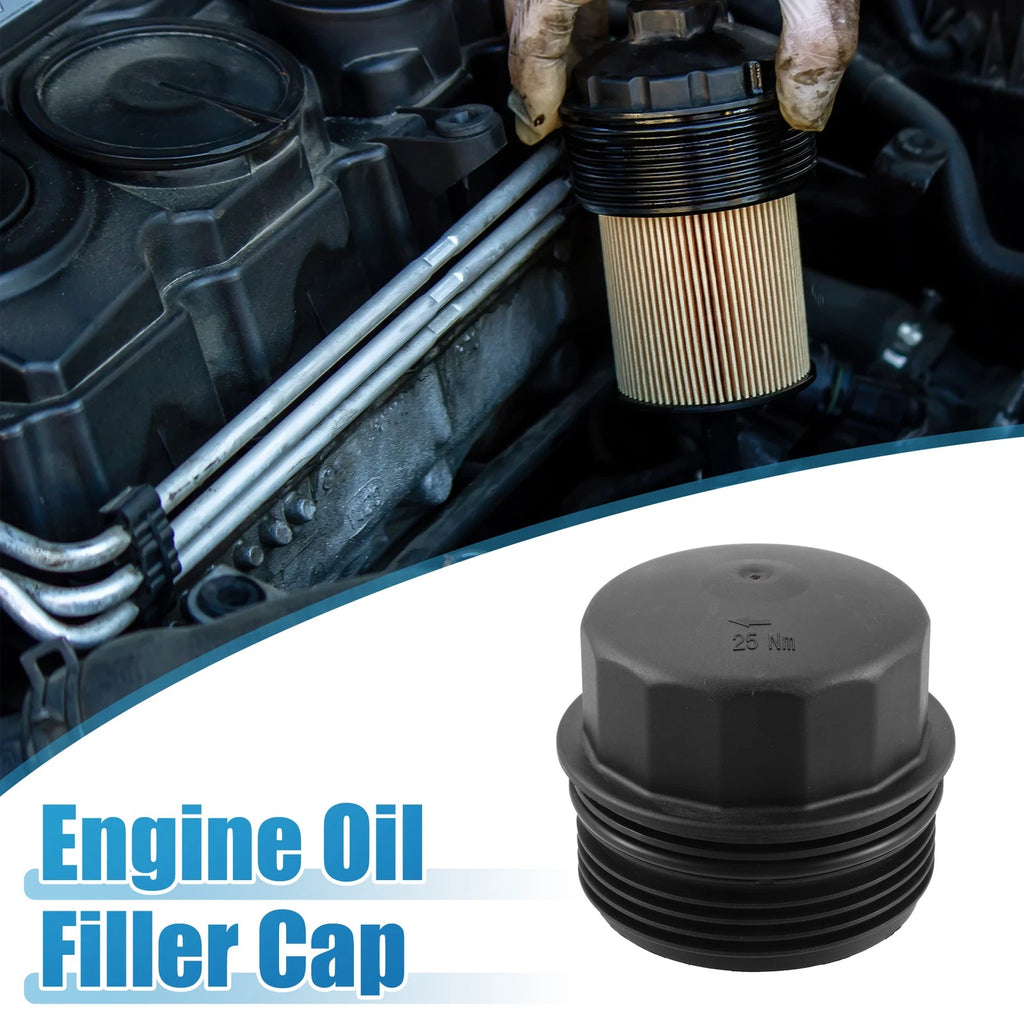 Engine Oil Filter Housing Cover Cap 11427808764 for BMW 318d 320d E90 (2007–2010)