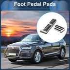 Set of 2 Automatic Foot Accelerator Pedal Covers for Toyota Camry (2018–2022) Silver Tone