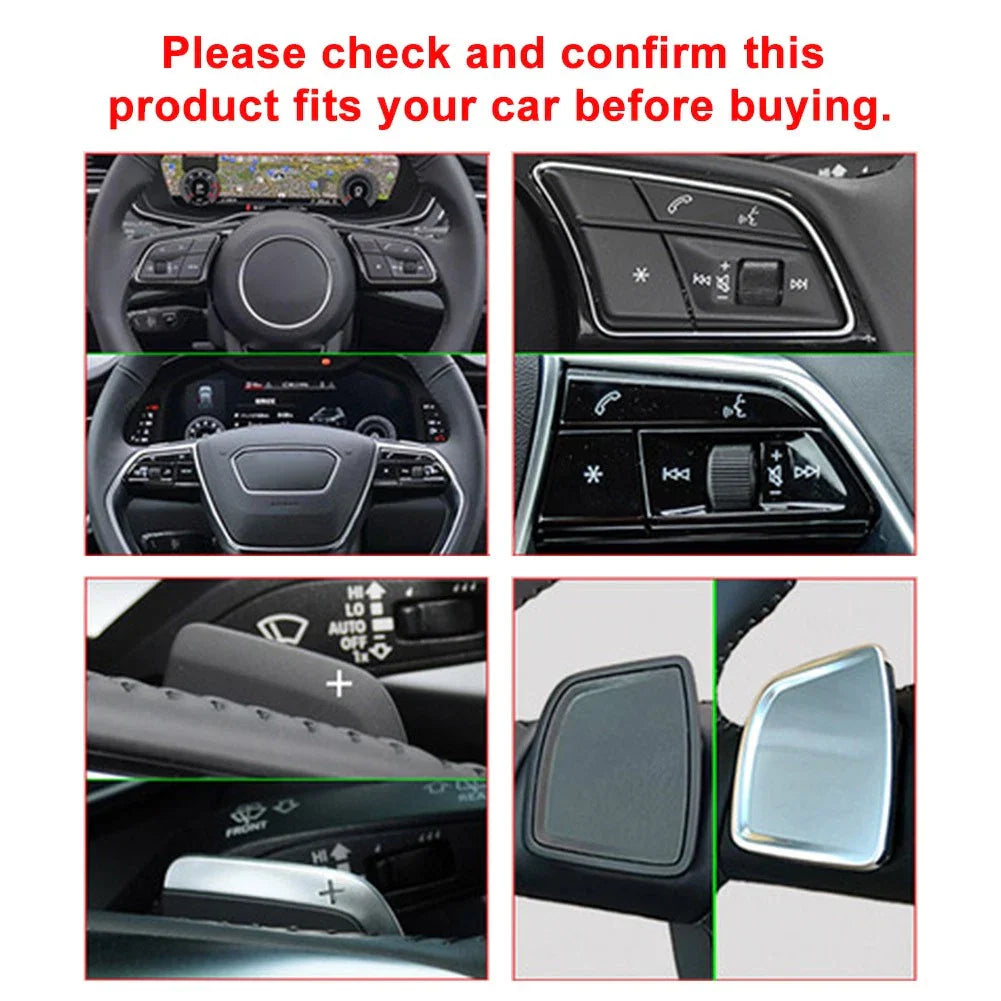 Steering Wheel Paddle Shifter Extensions for Audi A6 A7 A8 S4 S5 (2019-2023)