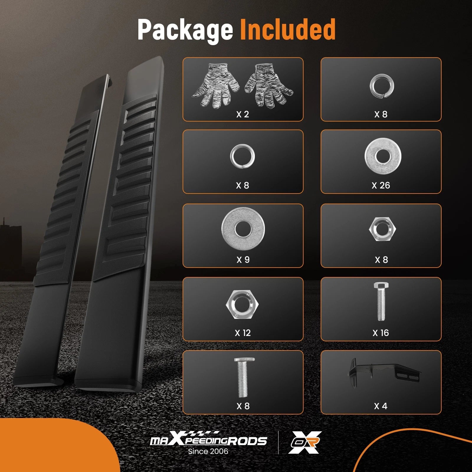 6" Side Step Running Boards for Dodge Ram 1500 (2009–2018) Non-Slip