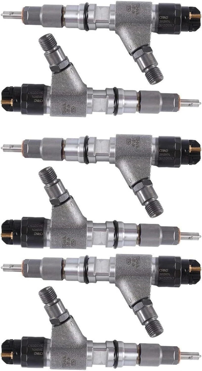 6PCS Fuel Injector 0445120347 0445120348 for Caterpillar C7.1 (2017–2023)