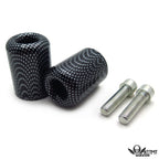 Carbon Grip Bar End Slider Kit Rubber for Kawasaki Ninja ZX-10R (2006–2007)