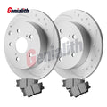 Rear Disc Rotors + Brake Pads Kit for Toyota RAV4, Lexus HS250H (2006–2018)