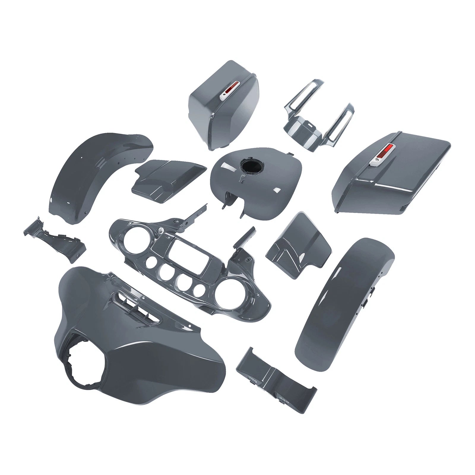 Fairing Bodywork Kit for Harley CVO Street Glide (2014–2024) Gunship Gray