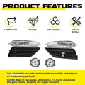 Bumper Fog Lights with Cover Bezel for Honda Pilot (2016–2018)