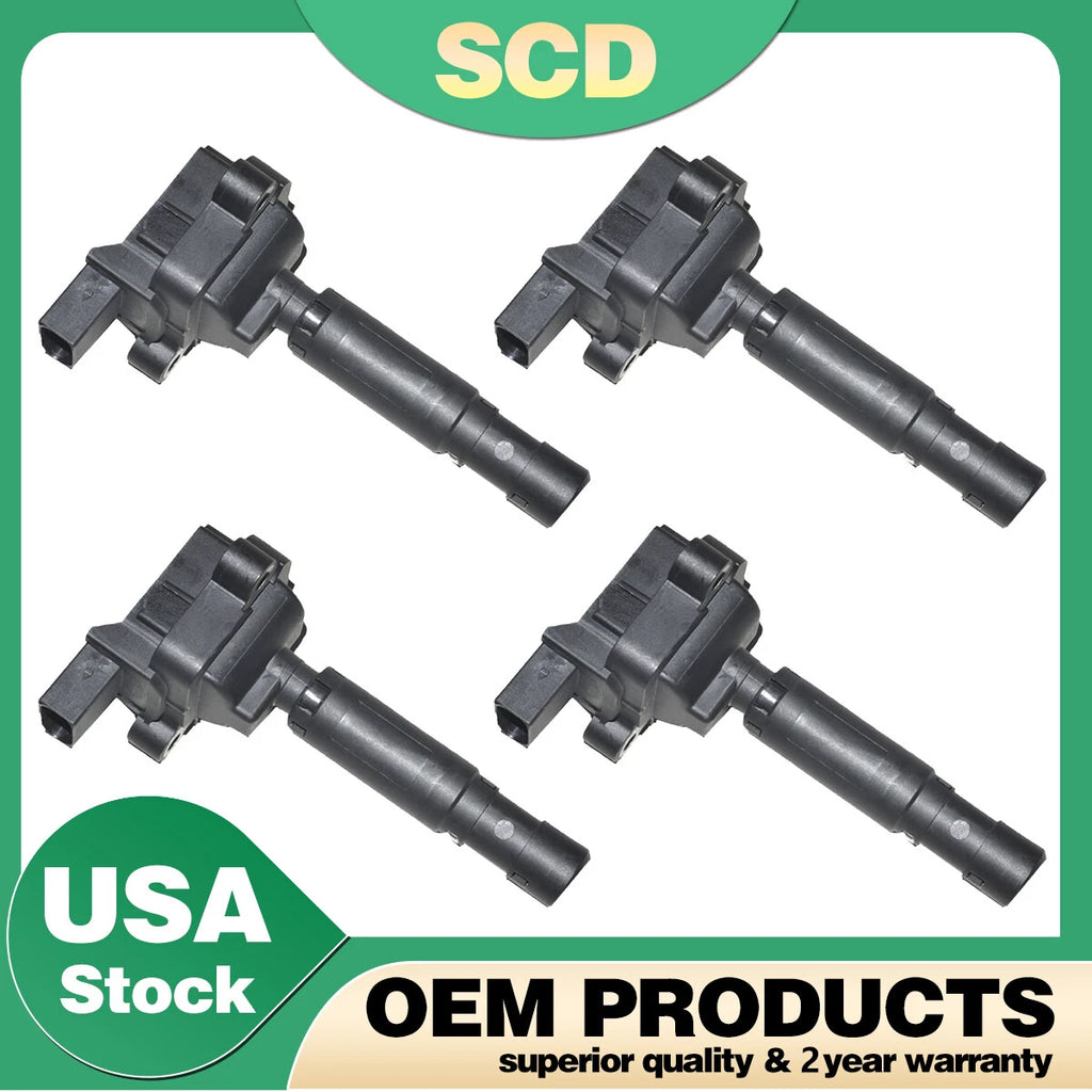 Set of 4 Ignition Coils for Mercedes-Benz C250 SLK250 (2012–2015) UF658
