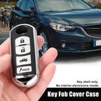 TPU Key Fob Cover Case for Mazda 3 (2014–2022) Silver Tone