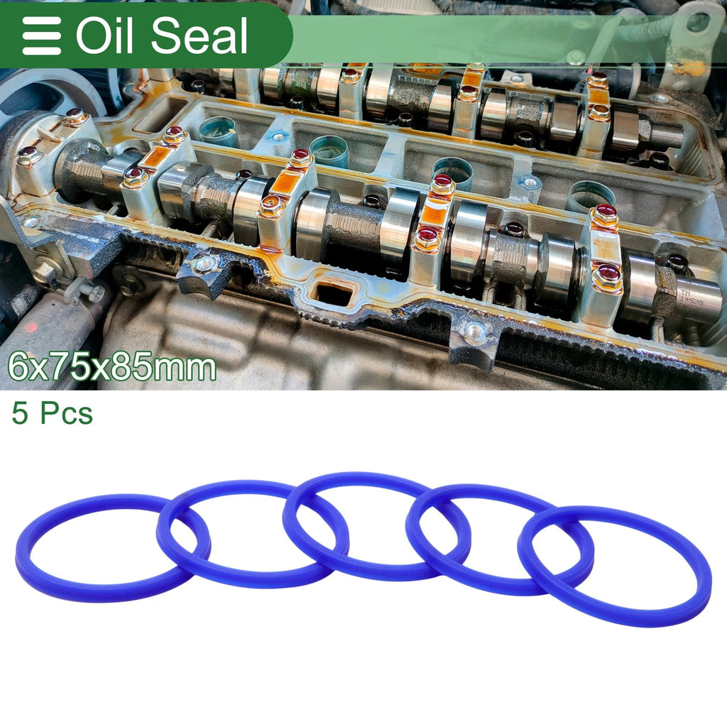 Set of 5 Oil Seal Rotary Shaft Seal 75x85x6mm for Various Models