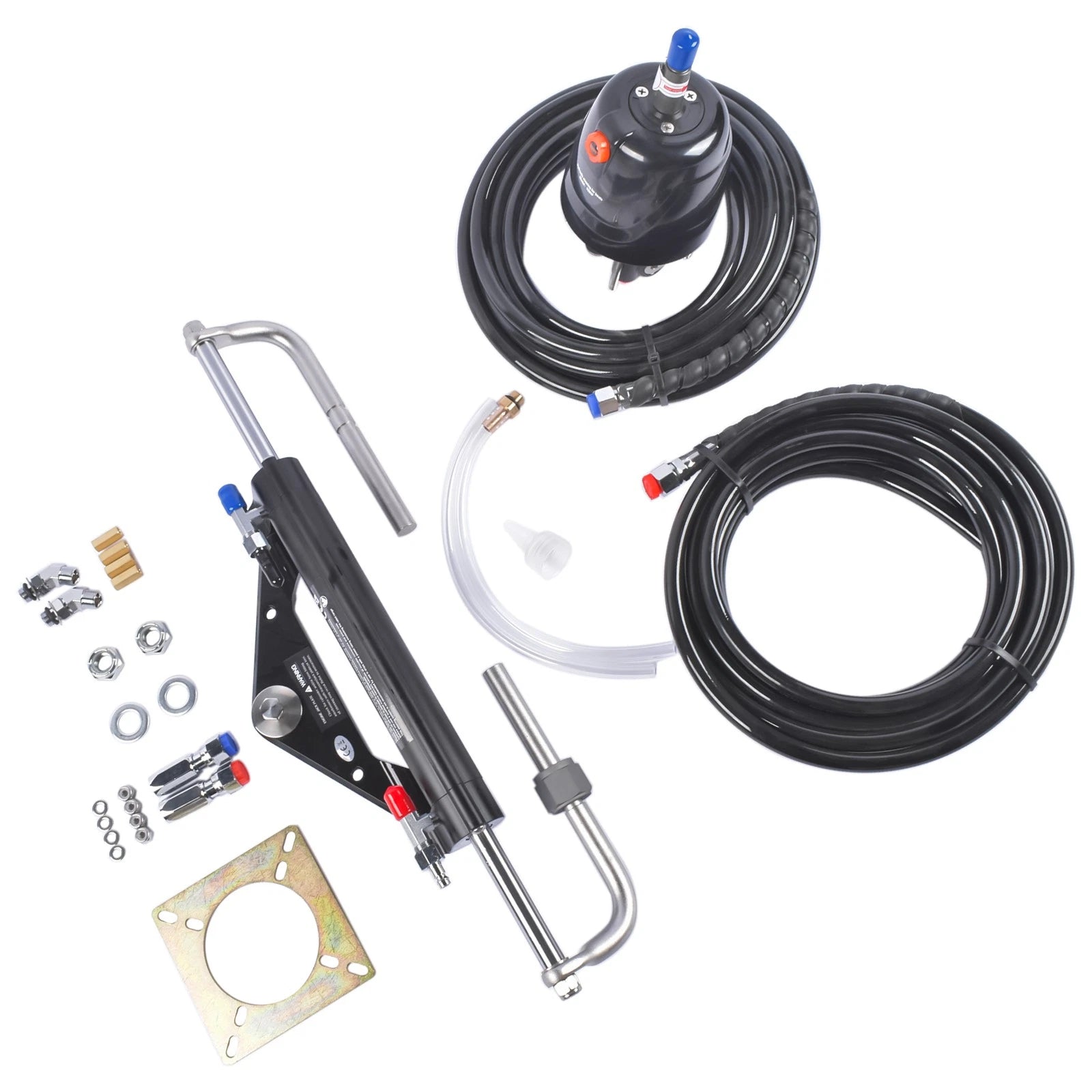 Hydraulic Outboard Steering Kit for Boat Marine System (150HP) w/2x20FT Hose