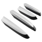 Set of 4 Roof Rack Rail Caps for Toyota RAV4 (2013–2018) Black Silver ABS