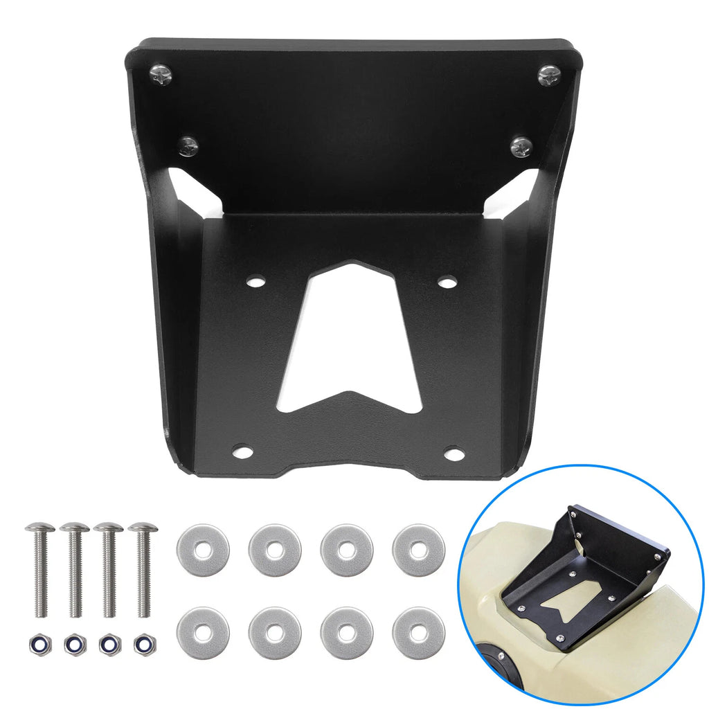 Transom Trolling Motor Mount Bracket for Kayaks (Steel, Powder Coated)