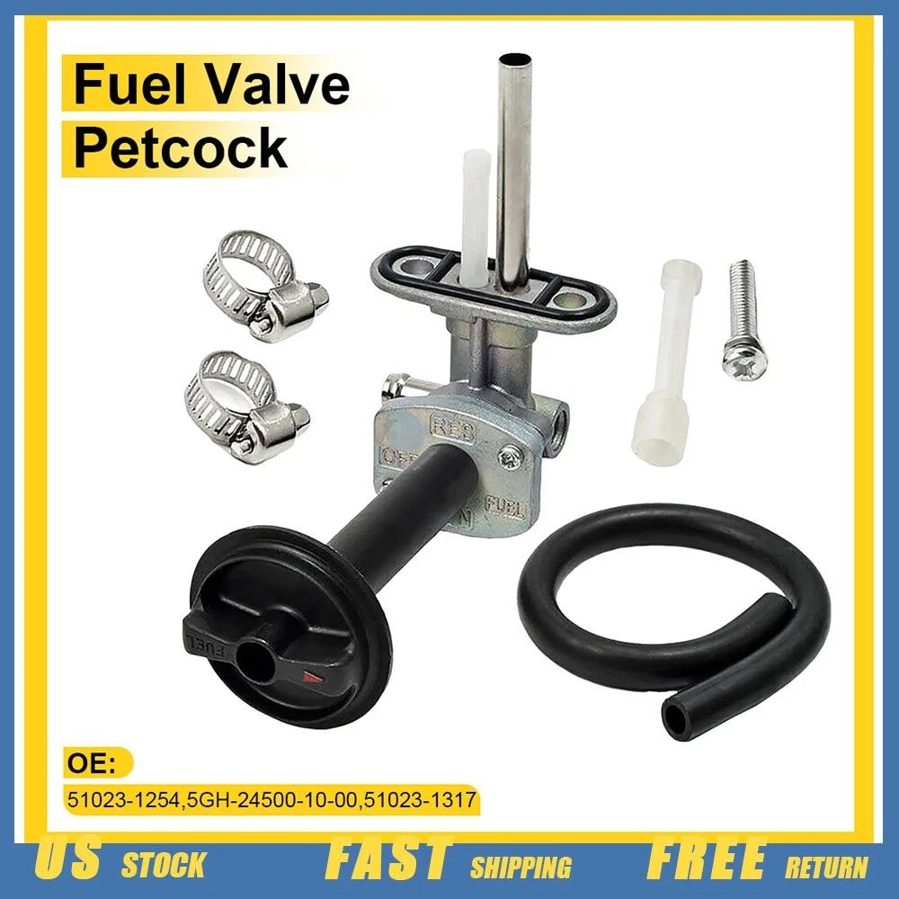 Fuel Valve Petcock with Lever for Yamaha Kodiak 400 4x4 (2000–2006)