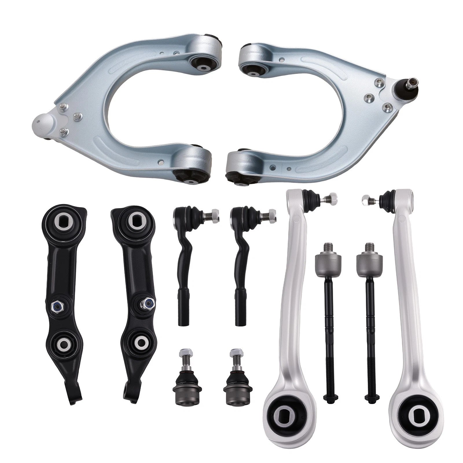 Front Control Arms Tie Rods Ball Joints Assembly for Mercedes Benz E320 (2004–2005)