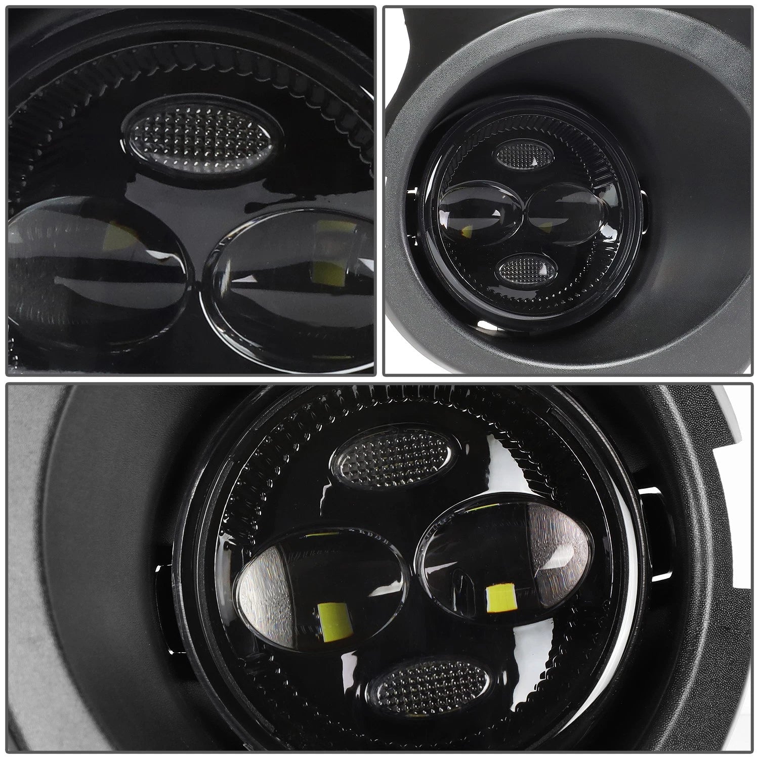 LED Projector Fog Light Lamp for Ford F150 (2009–2014) - Clear Lens, Bezel, Switch