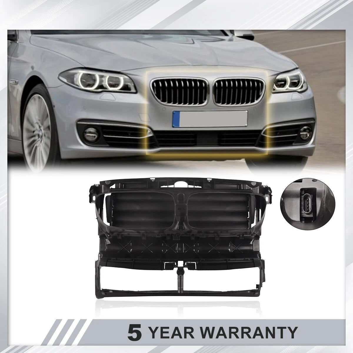 Radiator Support Air Duct Shutter for BMW 535i 550i (2011–2016)