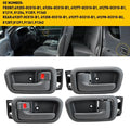 Set of 4 Inside Interior Door Handle Bezels for Toyota Tundra (2000–2006) Gray
