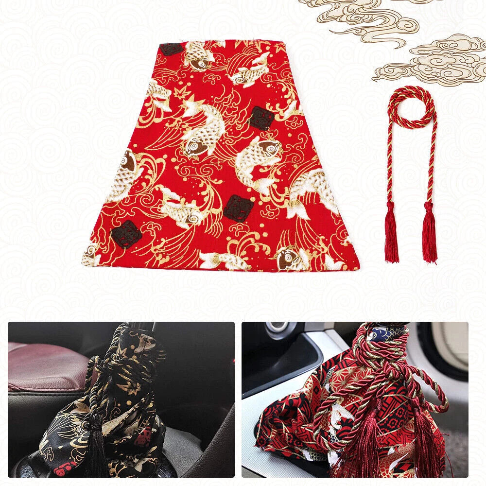 JDM Wave Koi Fish Sakura Shift Boot Cover for Universal AT/MT Transmission