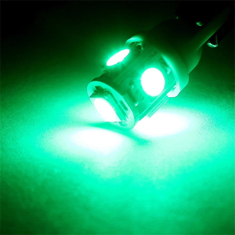 20x T10 W5W LED Bulbs for License Plate Instrument Cluster (Universal)