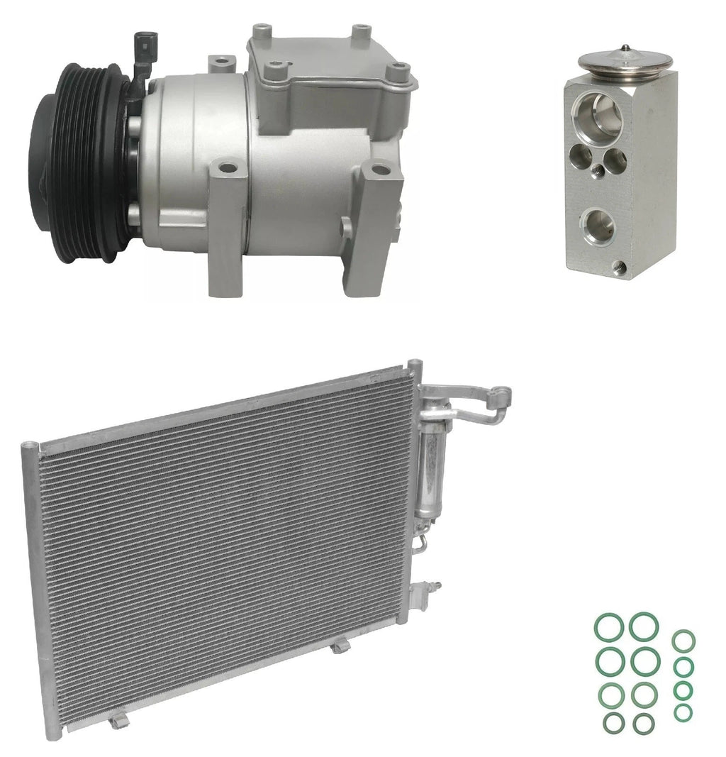 AC Compressor Kit With Condenser for Ford Fiesta 1.6L (2011–2018)