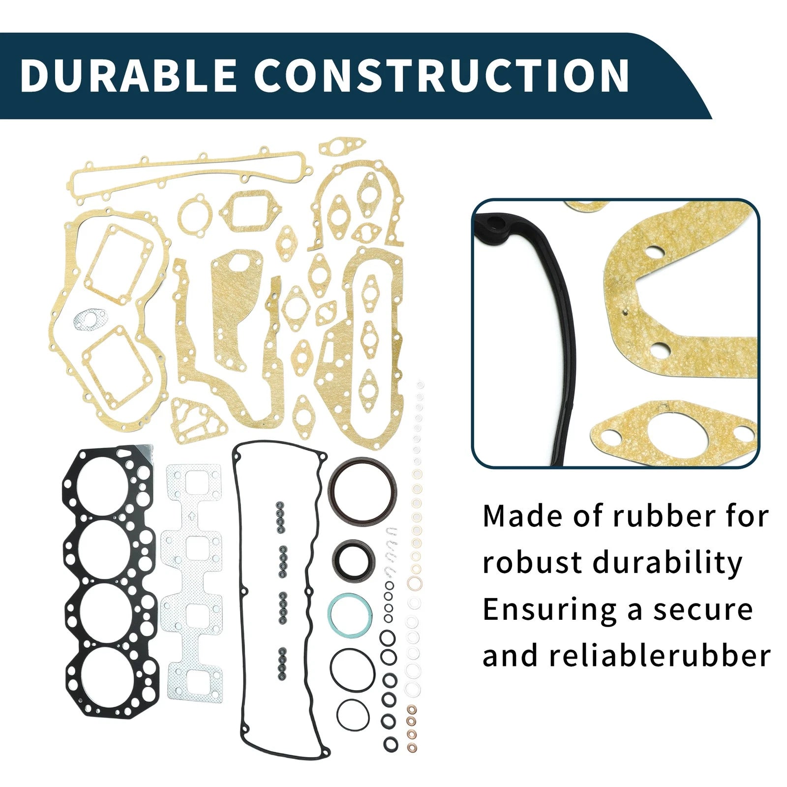 Cylinder Head Gasket Kit No. 411158100 for Toyota 15B (Year Range Not Specified)