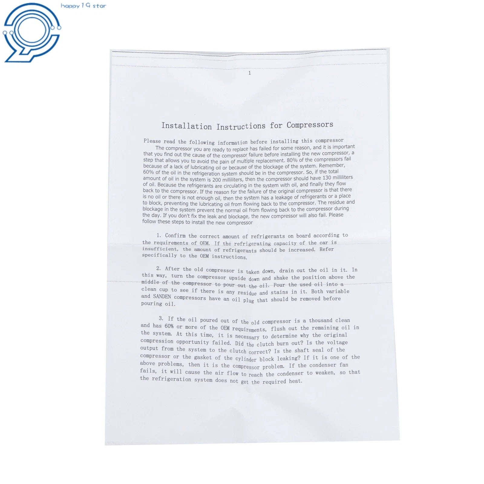 A/C Compressor for Buick Century (1997-2005) Chevrolet Monte Carlo (1996-2003)