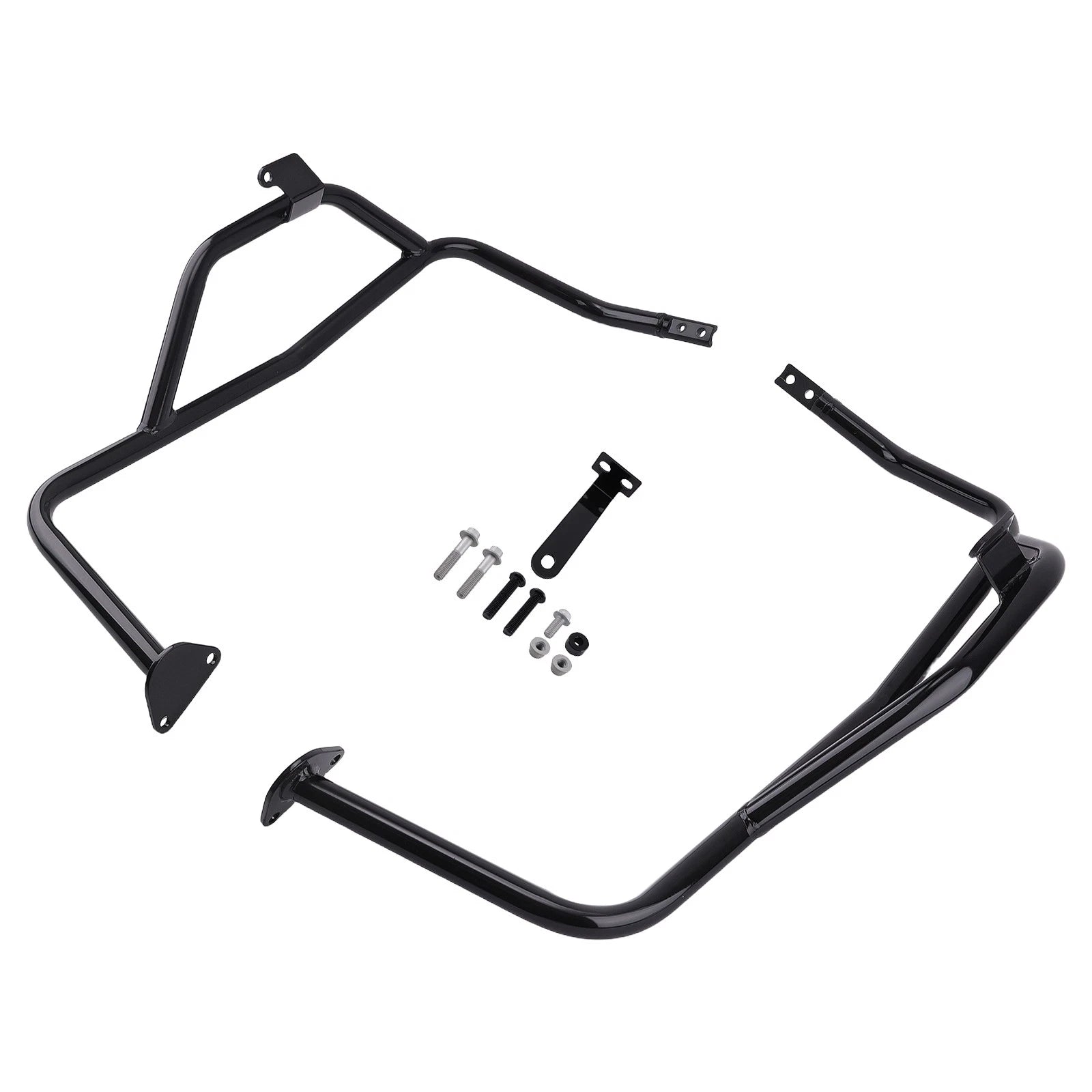 Black Guard Bar for Kawasaki KLR650 (2022–2025) Steel Engine Crash