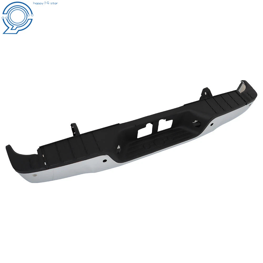 Chrome Rear Step Bumper for Toyota Tundra (2007–2013) with Sensor Holes