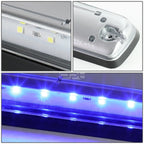 3Pcs Chrome Housing Blue LED Cab Roof Running Light for Silverado/Sierra (2007–2013)