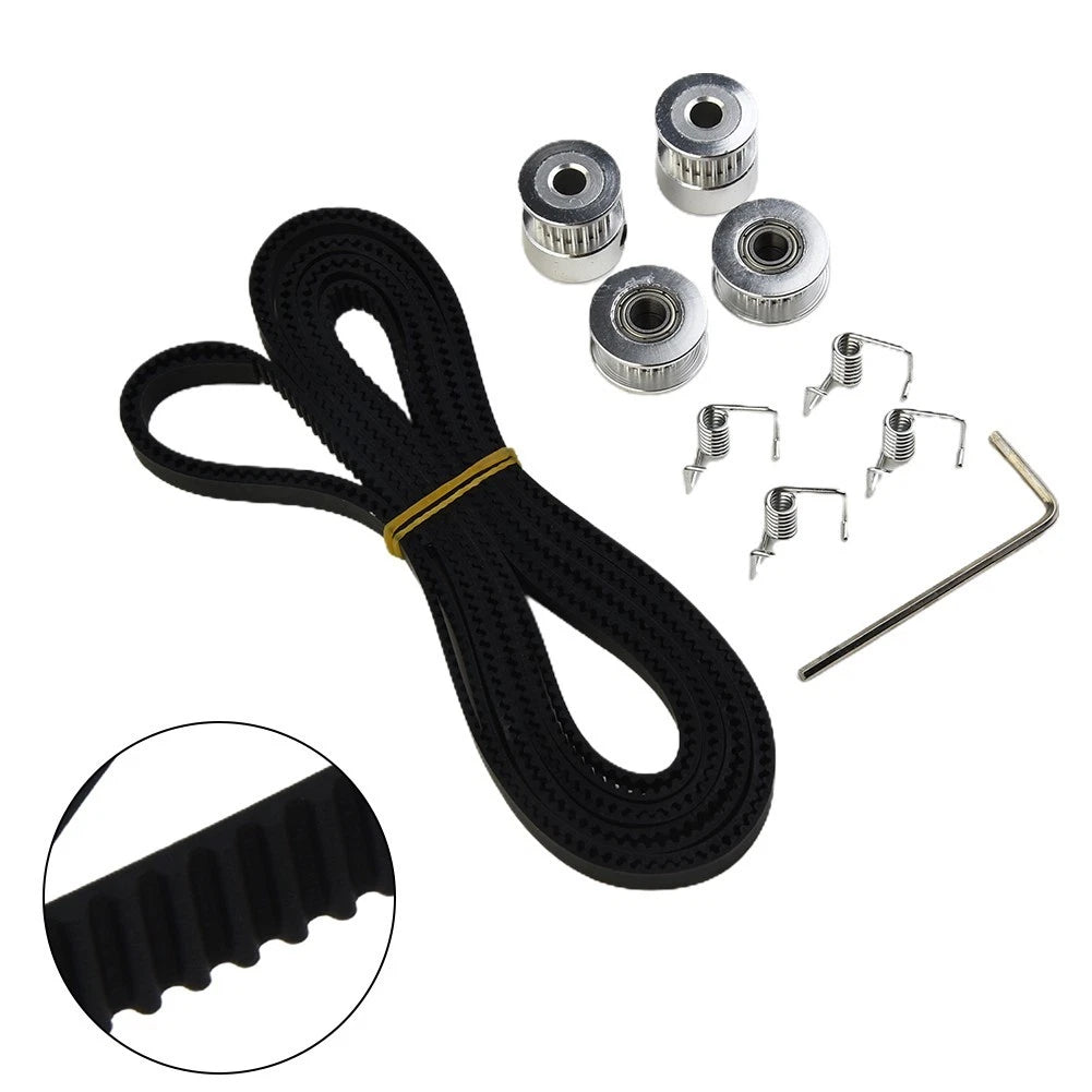 2X Rubber Timing Belt & Tensioning Idlers for Motor Drive Accessory Kit