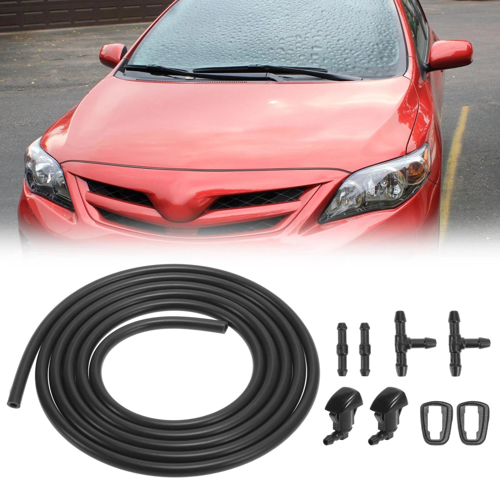 7pcs Windshield Wiper Fluid Squirter Nozzle for Toyota Sienna (2004–2020) 85381-AE020